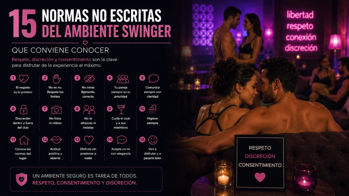 15 normas no escritas del ambiente swinger que conviene conocer