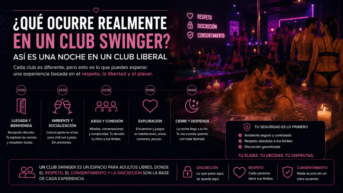¿Qué ocurre realmente en un club swinger? Así es una noche en un club liberal