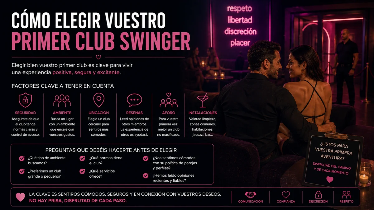 Cómo elegir vuestro primer club swinger